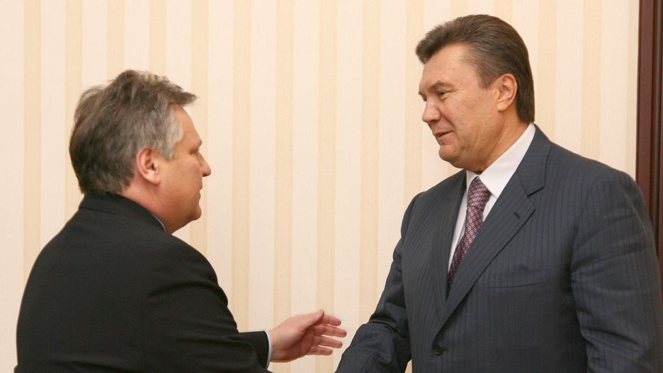 Aleksander Kwaśniewski i Wiktor Janukowycz