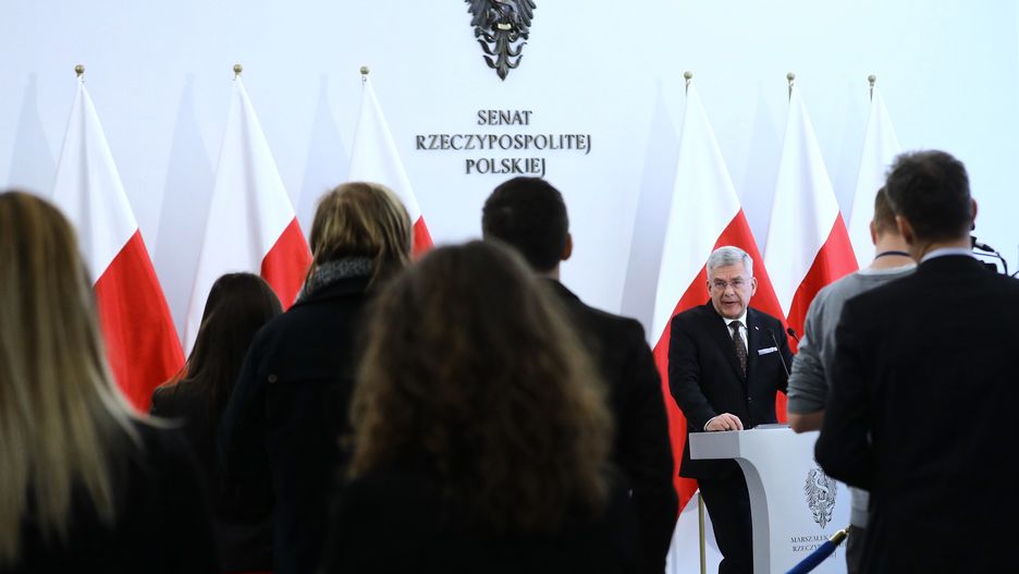 Stanisław Karczewski mówił o "potępieniu zbrodni"