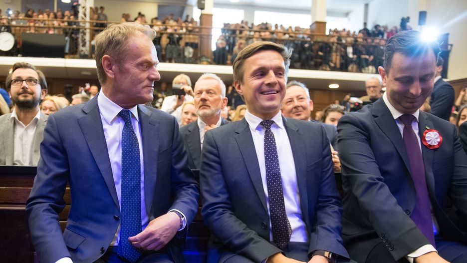 Donald Tusk, Leszek Jażdżewski, Władysław Kosiniak-Kamysz.
