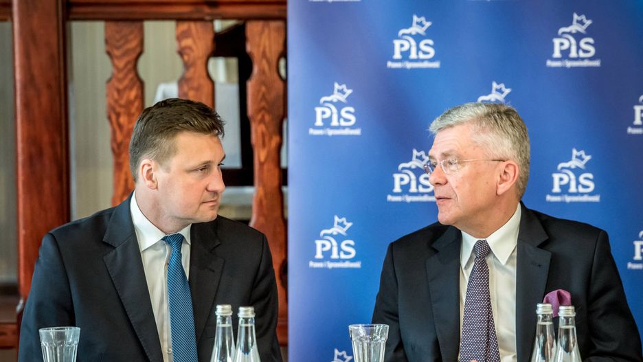 W sobotę na spotkaniu z mieszkańcami Chełmży Karczewski siedział obok Zbonikowskiego