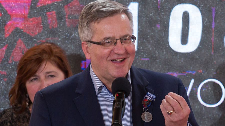 Bronisław Komorowski na ogłoszeniu wyników WOŚP 