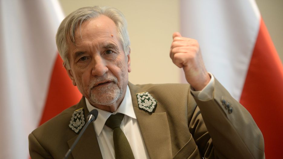 Szef Lasów Państwowych Konrad Tomaszewski