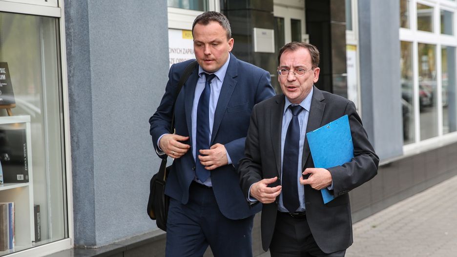 Szef ABW Piotr Pogonowski oraz Koordynator służb specjalnych Mariusz Kamiński