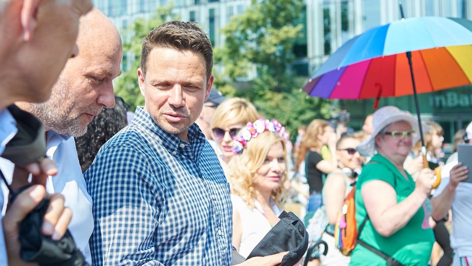 Rafał Trzaskowski na Marszu Równości