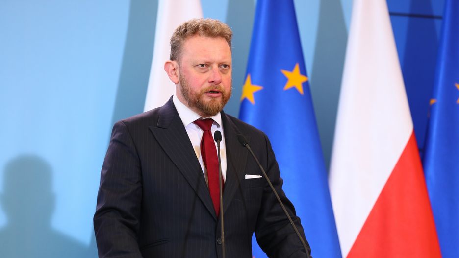 Łukasz Szumowski podczas konferencji