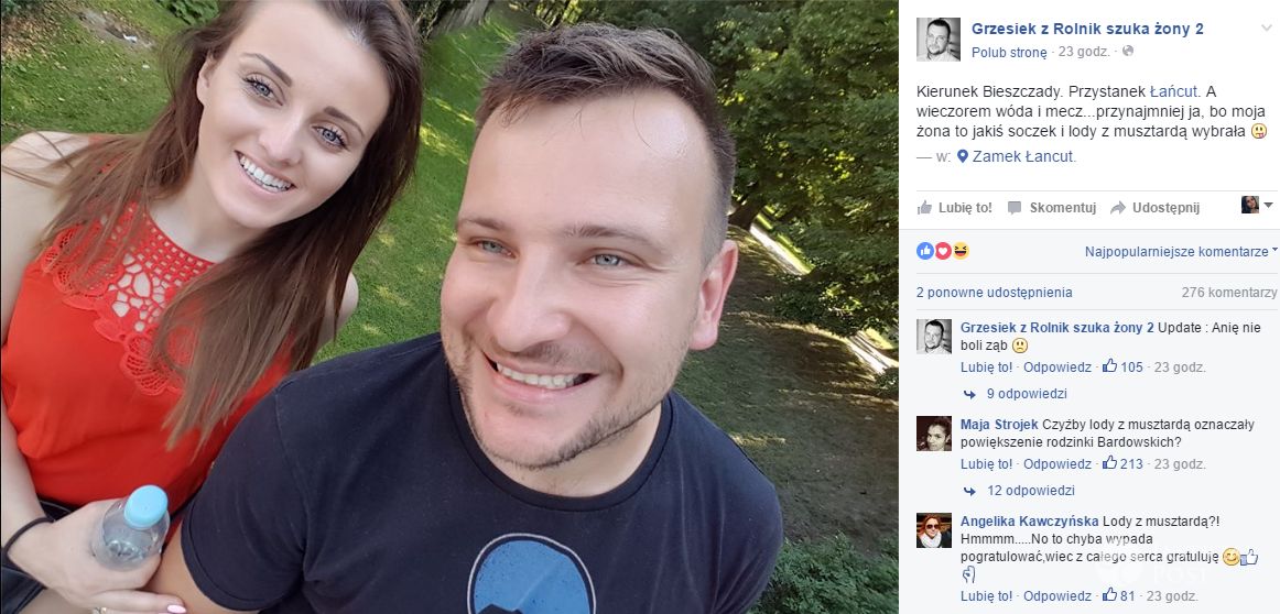 Grzegorz Bardowski z żoną