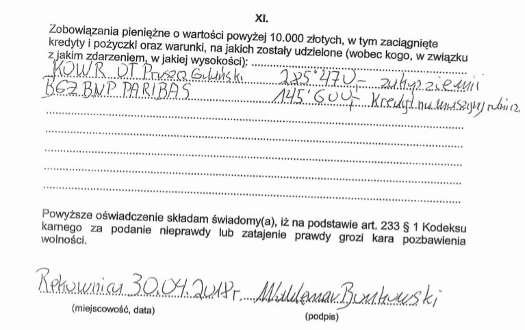 Oświadczenie 