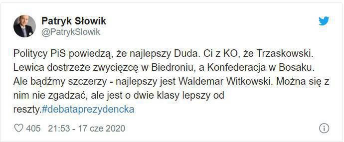Patryk Słowik o Waldemarze Witkowskim
