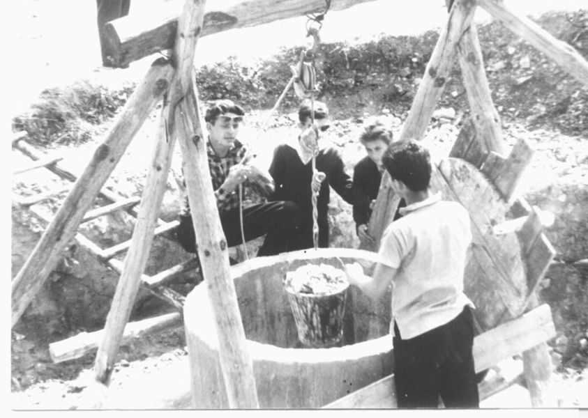 Krzemionki Opatowskie w 1960 roku. 