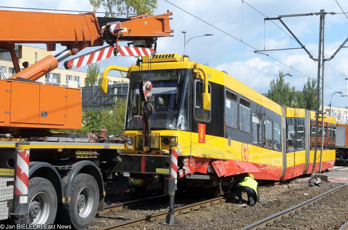 Tramwaje Warszawskie. Do wypadku wyjeżdża psycholog