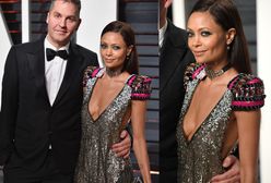 Przeraźliwie chuda Thandie Newton w kusej kreacji