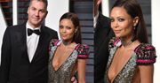 Przeraźliwie chuda Thandie Newton w kusej kreacji