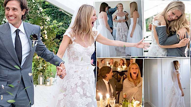 Gwyneth Paltrow ślub dużo zdjęć
