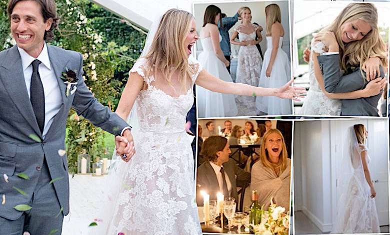 Gwyneth Paltrow ślub dużo zdjęć