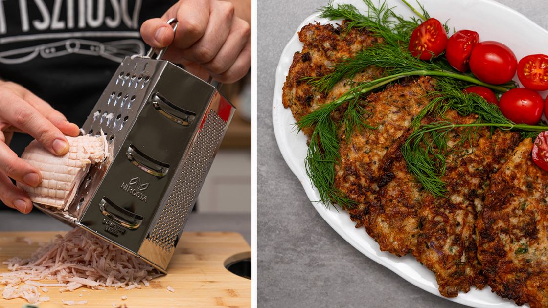 Placuszki serowe z szynką- Pyszności