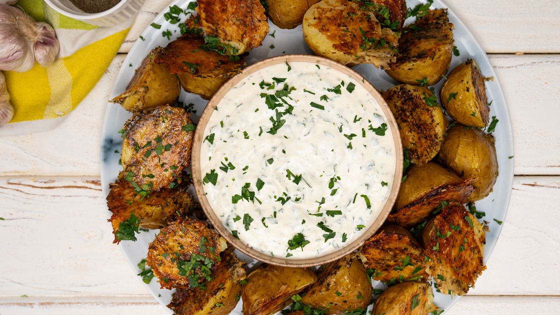 Chrupiące parmezanowe ziemniaczki- Pyszności