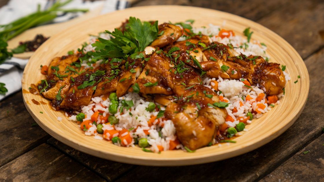 Kurczak w sosie miodowo-czosnkowym- Pyszności