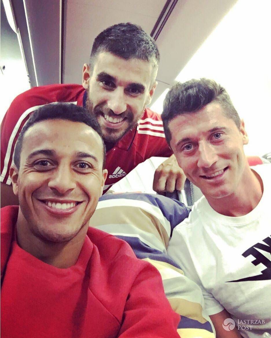 Robert Lewandowski w koszulce Nike