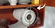 Ukryta funkcja stojaka na ręcznik papierowy! Oszczędza mnóstwo miejsca na blacie