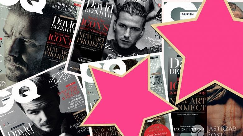 David Beckham na okładkach  'British GQ'