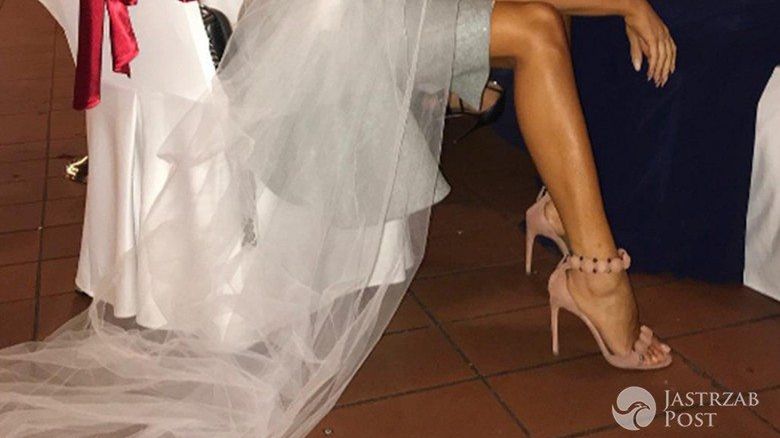 Monika Pietrasińska w ślubnym welonie