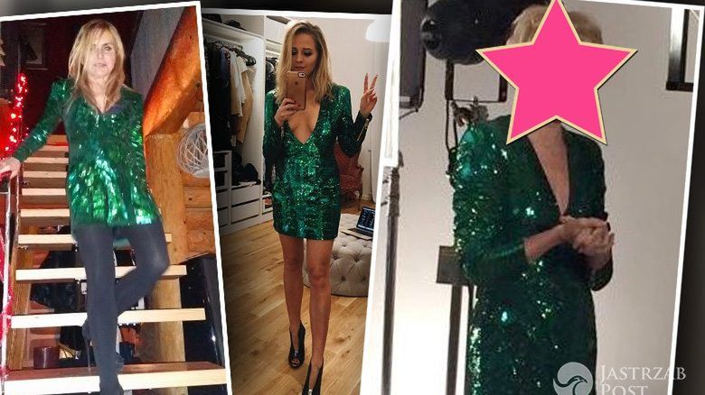 Gwiazdy w zielonej sukience Balmain dla H&M