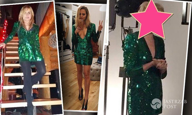 Jessica Mercedes i Monika Olejnik zadawały szyku na sylwestra w tej samej zielonej sukience Balmain dla H&M. Ale jako pierwsza ją nosiła...