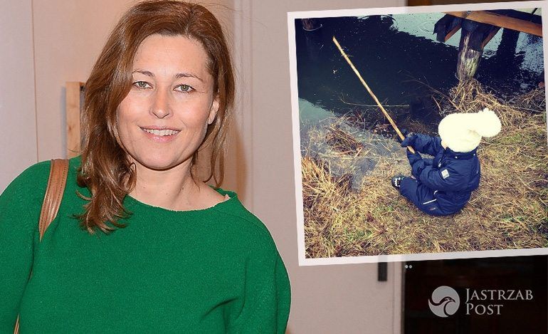 Beata Sadowska chwali się synkiem na Instagramie. Chłopczyk ma dopiero 2,5 roku a już gotuje, remontuje i łowi ryby