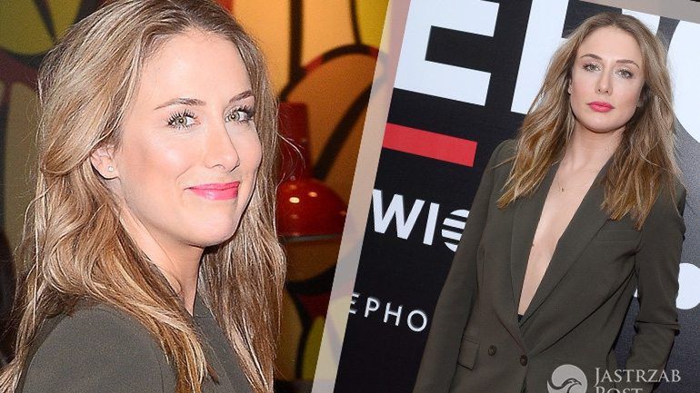 Natalia Klimas w garniturze od Joanny Klimas