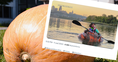 Mężczyzna przepłynął w wydrążonej dyni ponad 60 km. To prawdziwy rekord