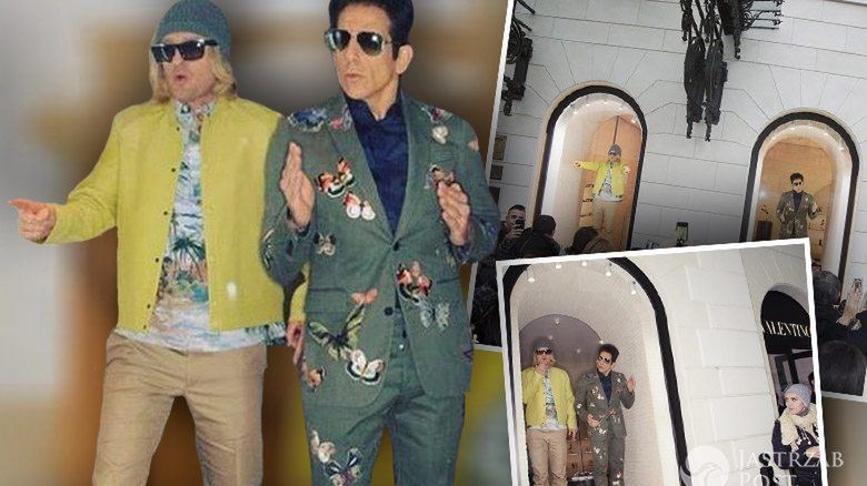 Owen Wilson i Ben Stiller (jako Hansel i Zoolander) w butiku Valentino w Rzymie (fot. Instagram)