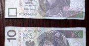 Chciał zapłacić krzywo przyciętym banknotem