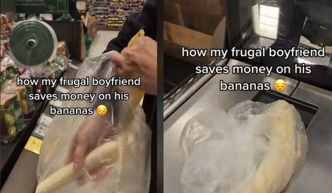 TikToker kupował banany. Zgorszył wszystkich (Tiktok)