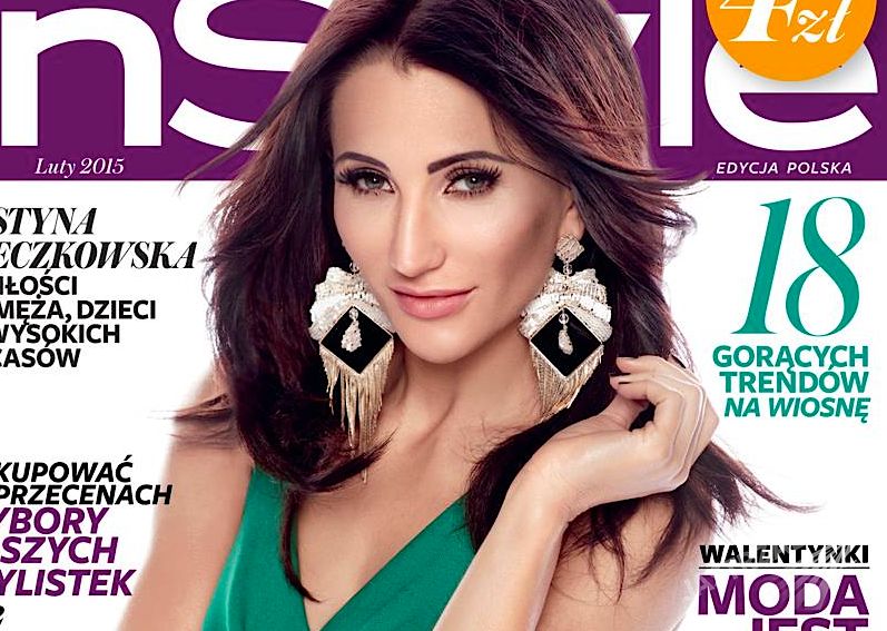 Justyna Steczkowska w sukience Gucci na okładce InStyle