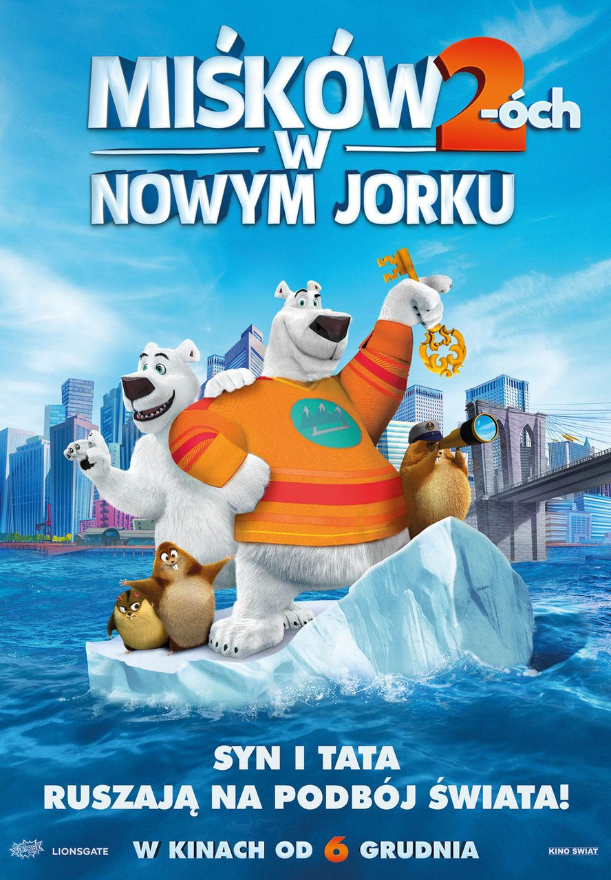 Plakat "Miśków 2-óch w Nowym Jorku". Syn i tata ruszają na podbój świata!