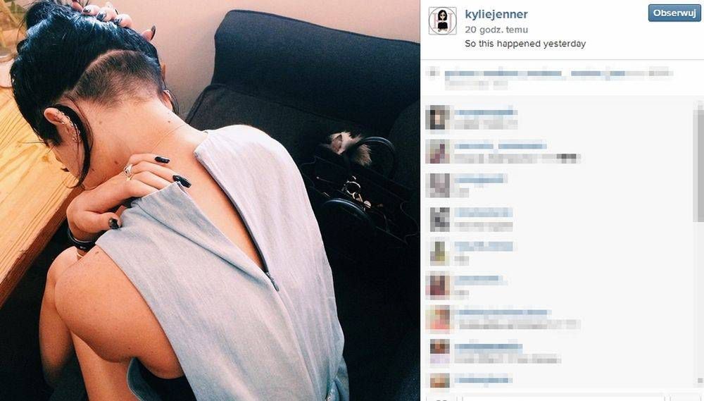 Kylie Jenner ogoliła głowę zdjęcie: Instagram