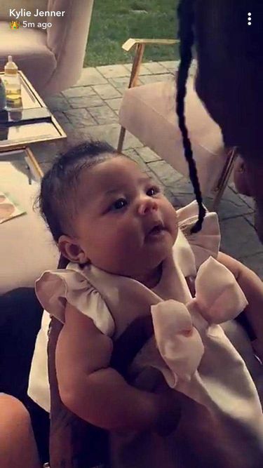 Travis Scott ze Stormi Webster w Wielkanoc