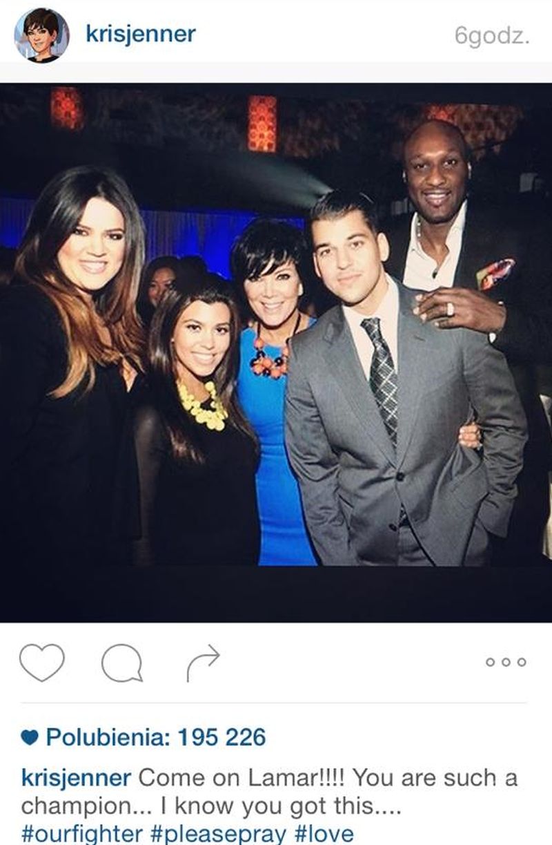 Kris Jenner prosi o modlitwę za Omara Odoma