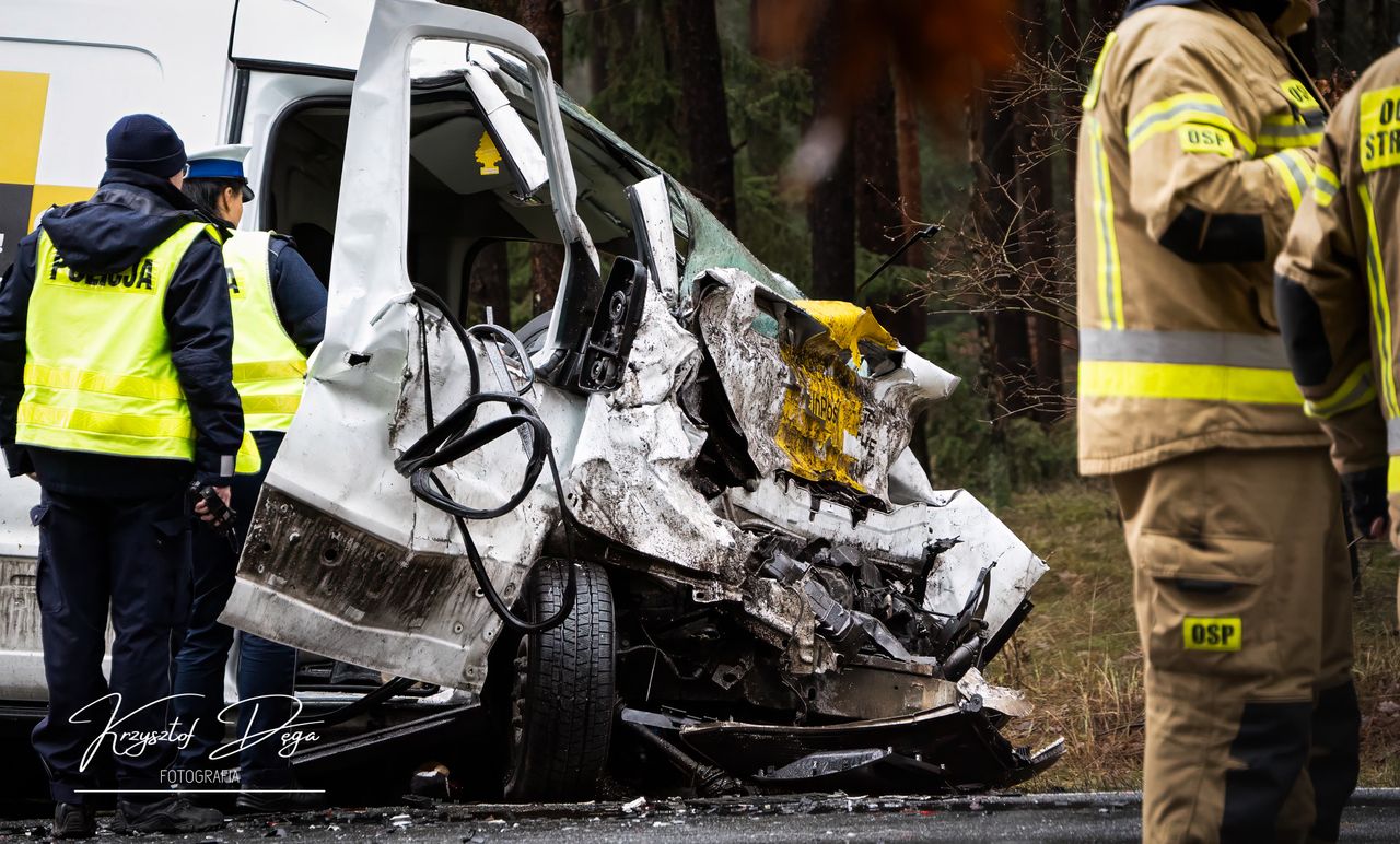 Poważny wypadek między Piłą a Starą Łubianką