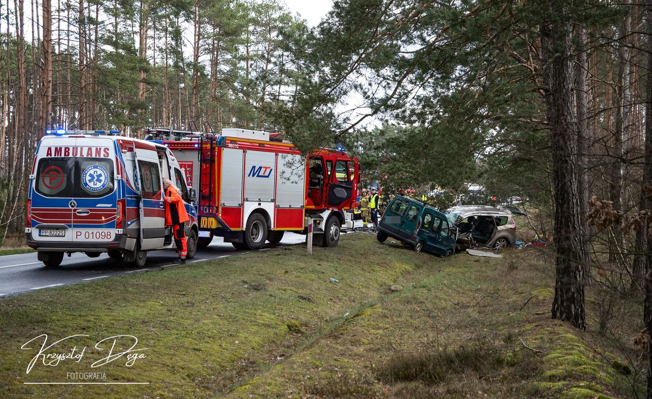 WYPADEK. Droga Piła – Złotów zablokowana
