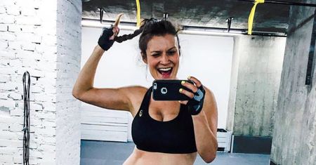 Katarzyna Kępka ćwiczy w ciąży