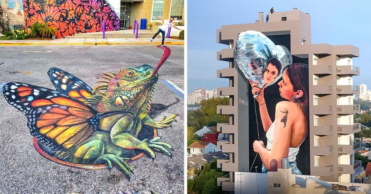 29 spektakularnych murali, które motywują do bacznego obserwowania ścian i murów w miastach