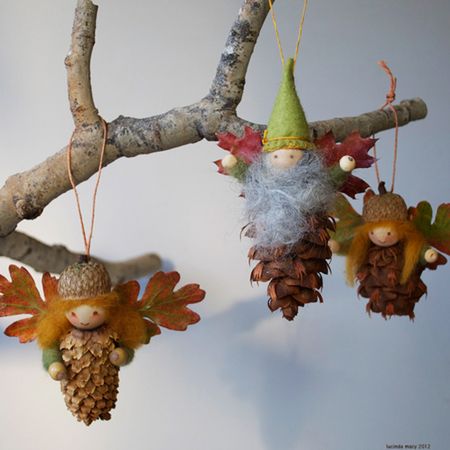 Pinecone Fairy Ornament