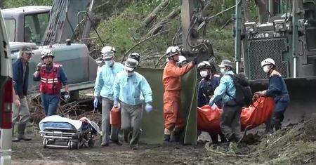 Trzęsienie ziemi w Japonii spowodowało osuwiska na Hokkaido