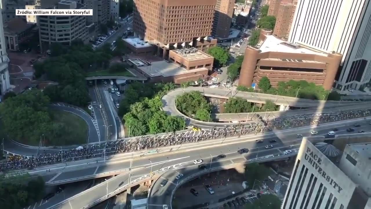 Antyrasistowski protest w Nowym Jorku