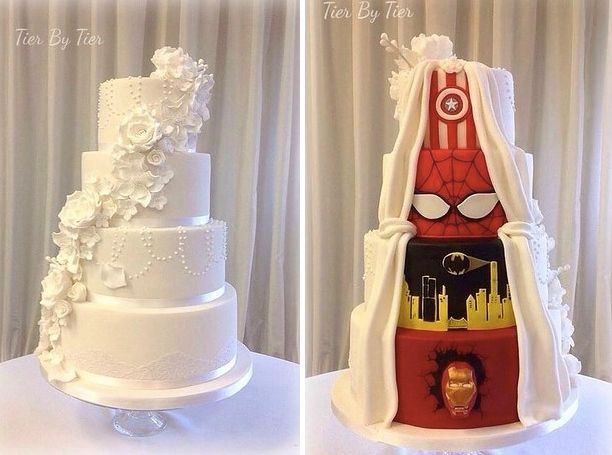 Podstępny tort o dwóch twarzach.