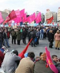 Przerwa w protestach na Ukrainie