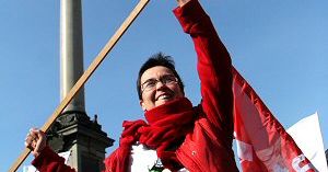 Demonstranci: wyrzutnia dla rządu, nie dla rakiet!