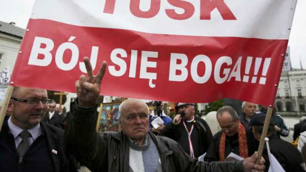 Protesty związkowców w Warszawie