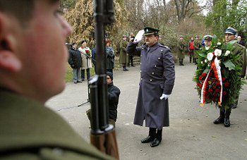 Uroczystość ku czci lotników brytyjskich